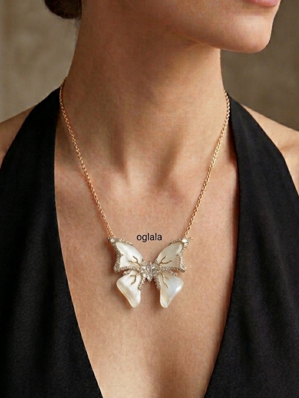 🆕 Alexis Bittar Jardin Mystère Butterfly Necklace🥳🎁🤩-white only 1